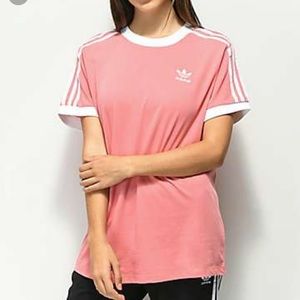 Pink adidas tee